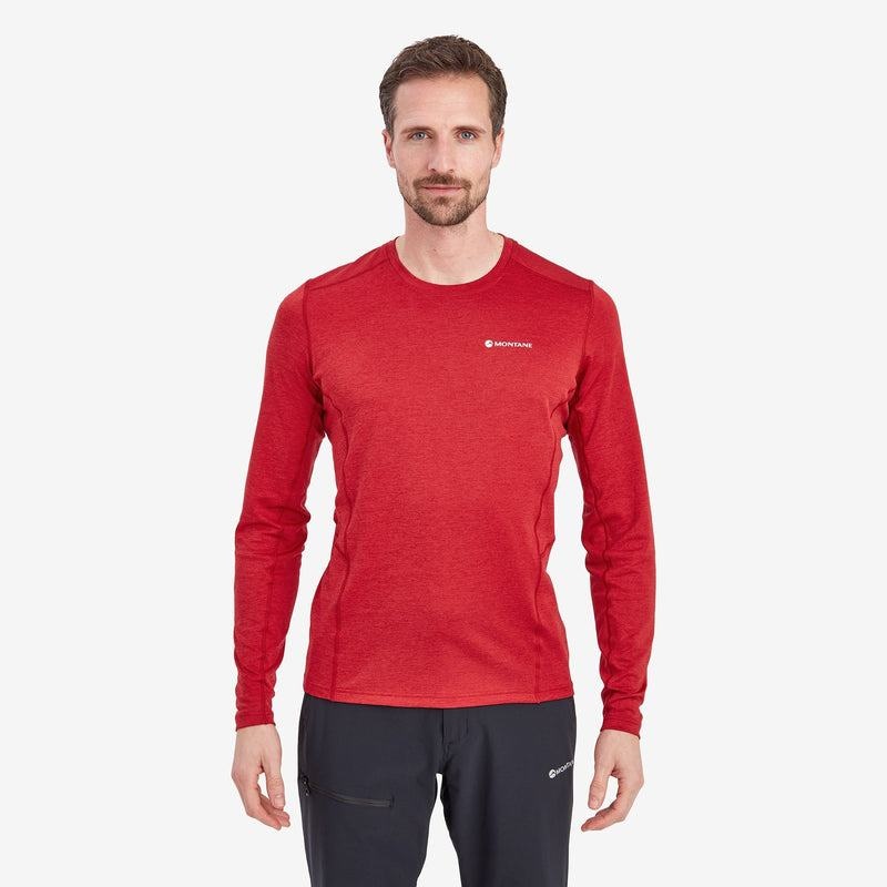 Dark Red Men's Montane Dart Long Sleeve T Shirts | VVG142CY