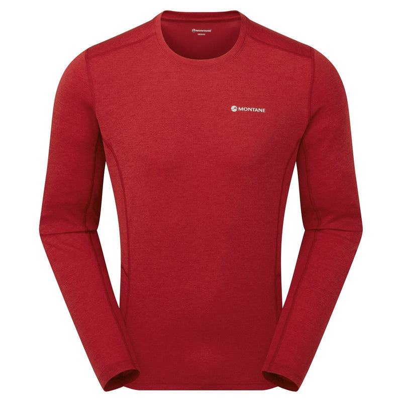 Dark Red Men\'s Montane Dart Long Sleeve T Shirts | VVG142CY