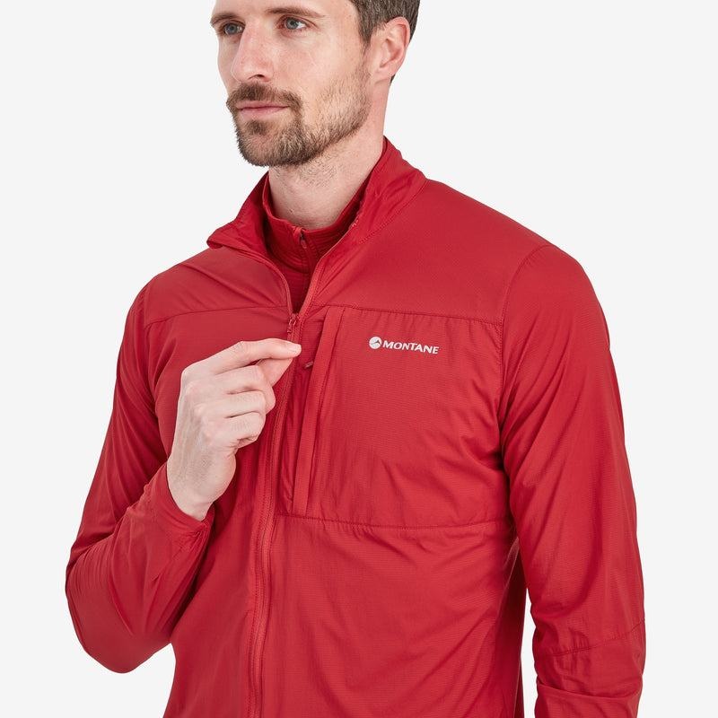 Dark Red Men's Montane Featherlite Windproof Jackets | JGP8354DQ