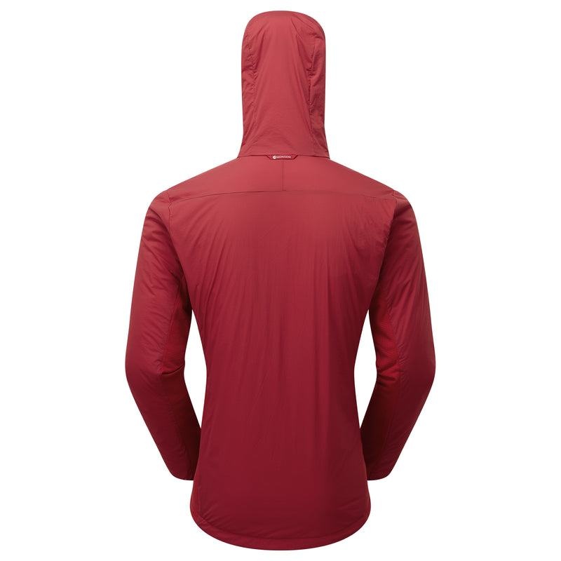 Dark Red Men's Montane Fireball Lite Hooded Insulated Jackets | GOB6978IJ