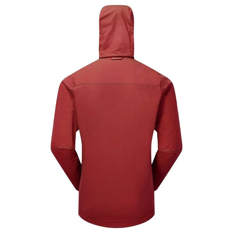 Dark Red Men's Montane Fireball Nano Hooded Jackets | AKU6127MG