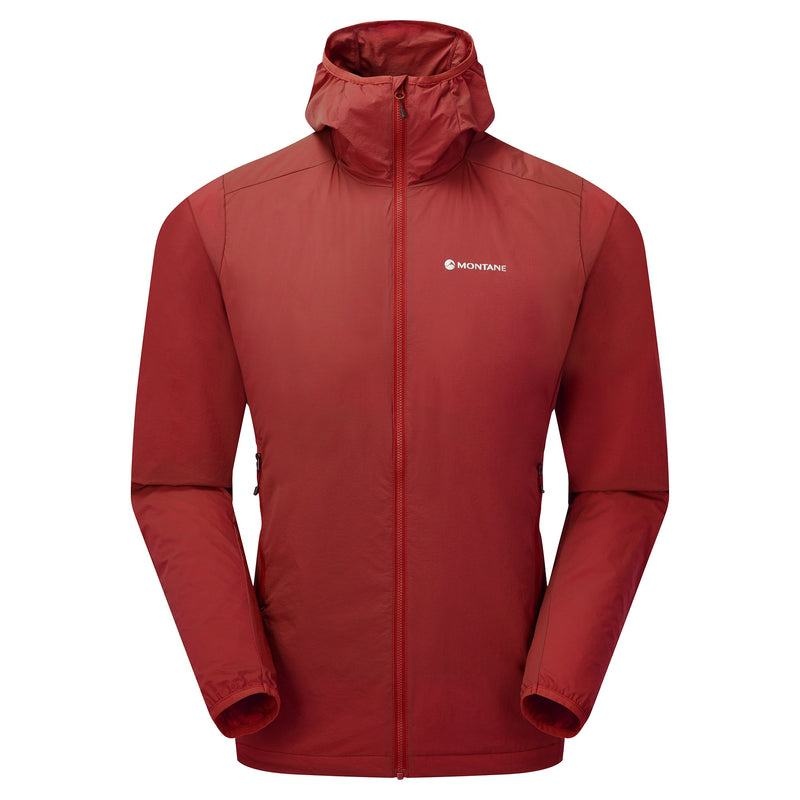 Dark Red Men\'s Montane Fireball Nano Hooded Jackets | AKU6127MG