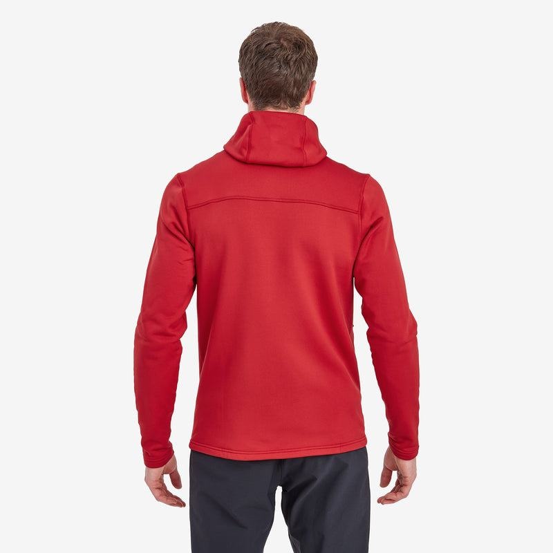 Dark Red Men's Montane Fury XT Hooded Fleece Jackets | DEF1009SC