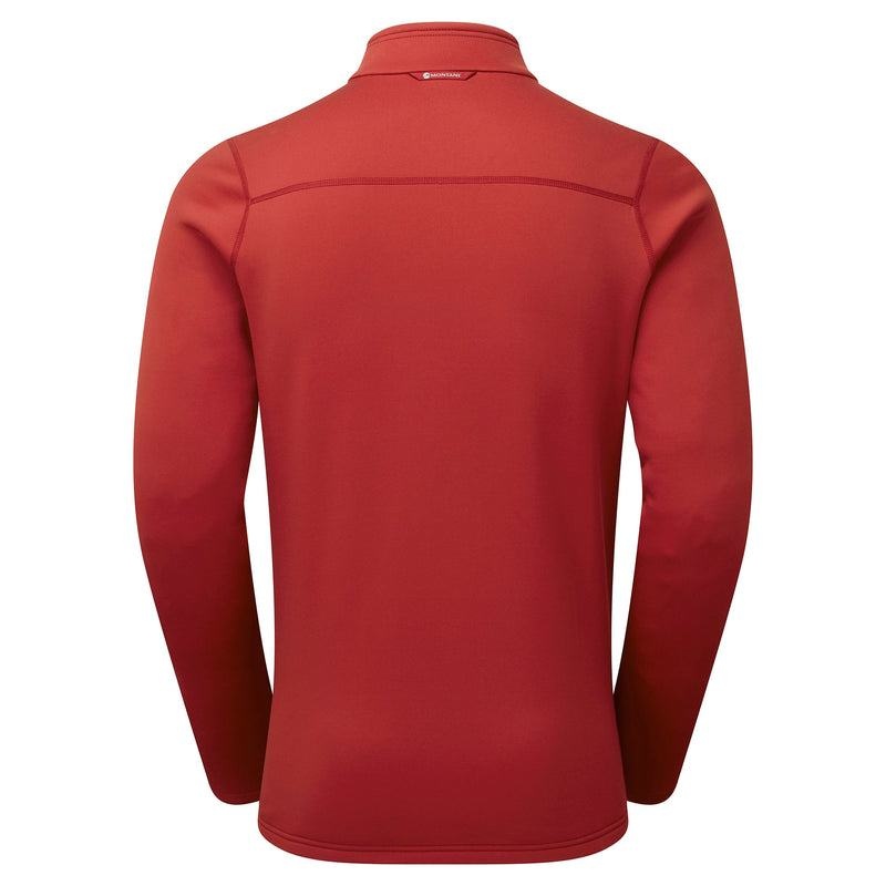 Dark Red Men's Montane Fury Zip Pull-On Fleece | MDS8348PN