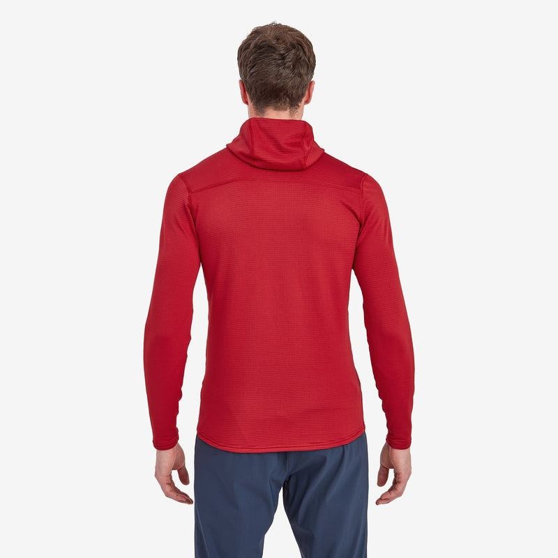 Dark Red Men's Montane Protium Lite Hooded Pull On Fleece | ODQ643WI