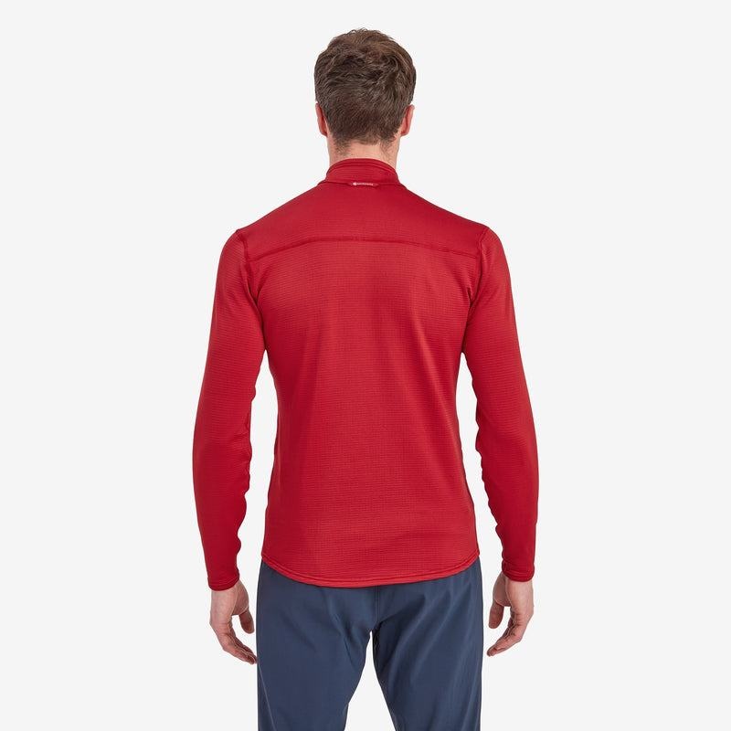 Dark Red Men's Montane Protium Lite Pull On Fleece | GJS2534UO