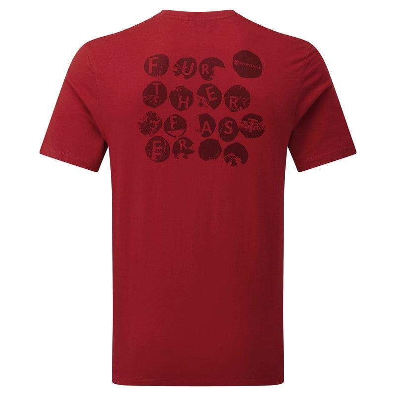 Dark Red Men's Montane Transpose T Shirts | OHG7473YM