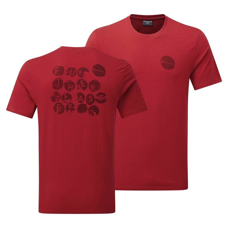 Dark Red Men's Montane Transpose T Shirts | OHG7473YM