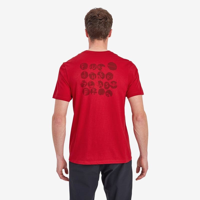 Dark Red Men's Montane Transpose T Shirts | OHG7473YM