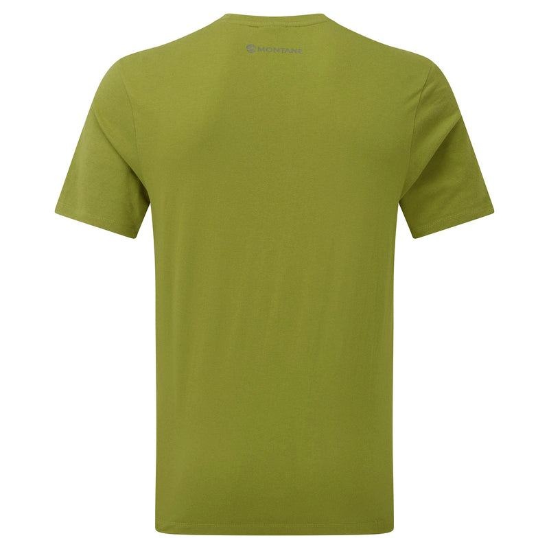 Green Men's Montane Abstract Mountain T Shirts | URE5970NZ