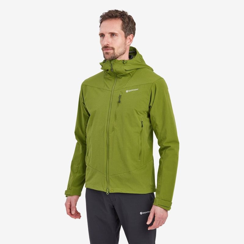 Green Men's Montane Dyno LT Softshell Jackets | SLC7641MG