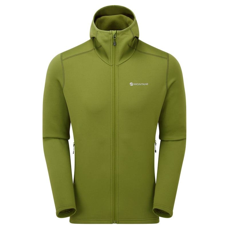 Green Men\'s Montane Fury Hooded Fleece Jackets | PFX2613WX