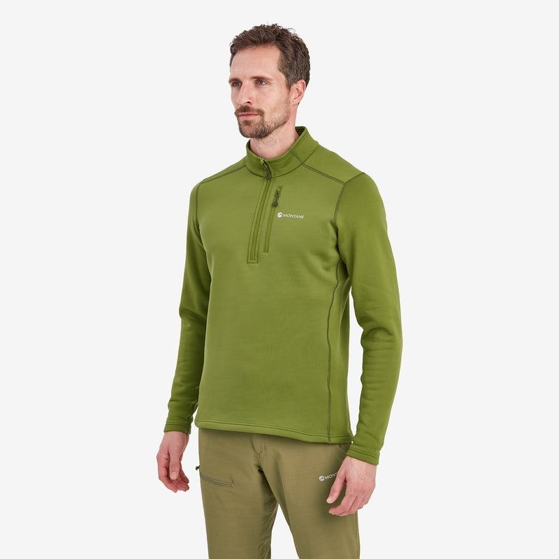 Green Men's Montane Fury Zip Pull-On Fleece | SER7827IH