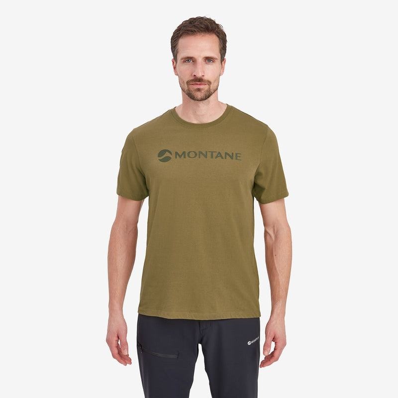 Green Men's Montane Mono Logo T Shirts | VBU3595KJ