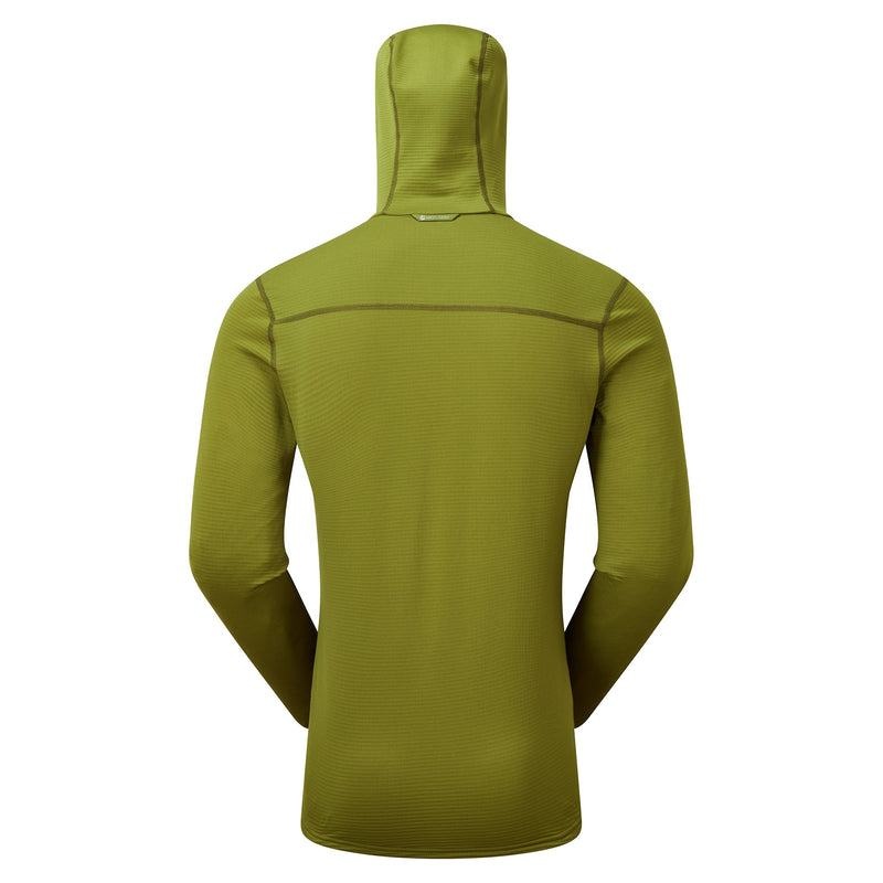 Green Men's Montane Protium Lite Hooded Pull On Fleece | WSJ975HM