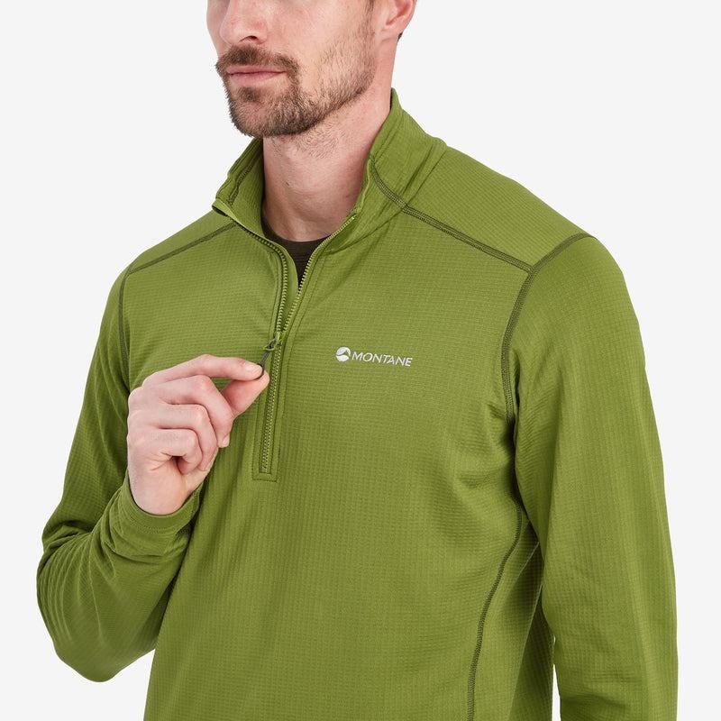 Green Men's Montane Protium Pull On Fleece | OAF2562LK