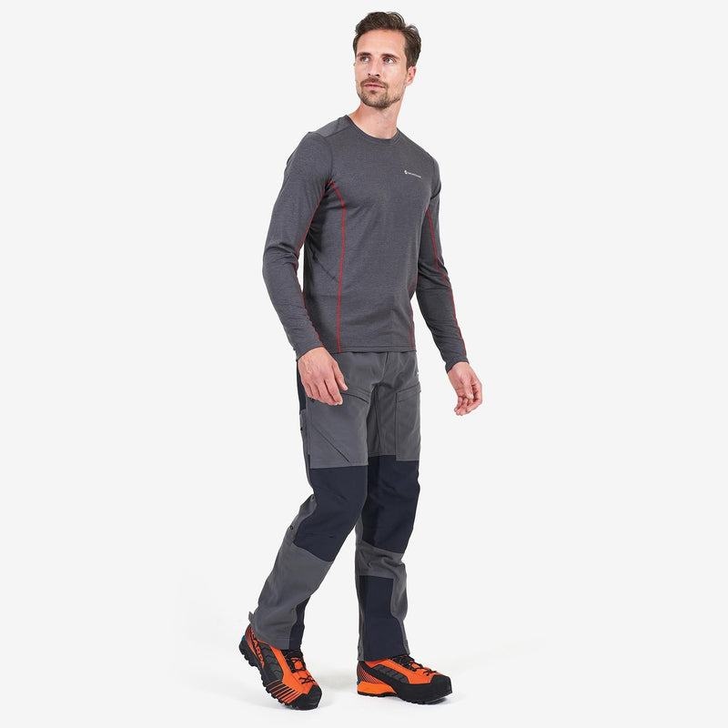 Grey Black Men's Montane Super Terra Pants | OFV124YI