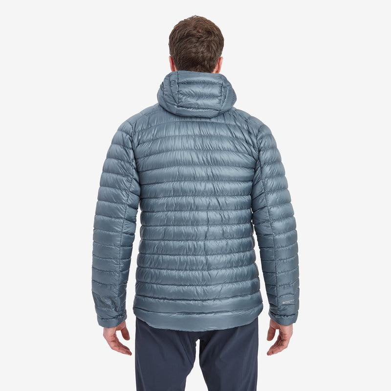 Grey Blue Men's Montane Anti-Freeze Hooded Down Jackets | TGR6334LV