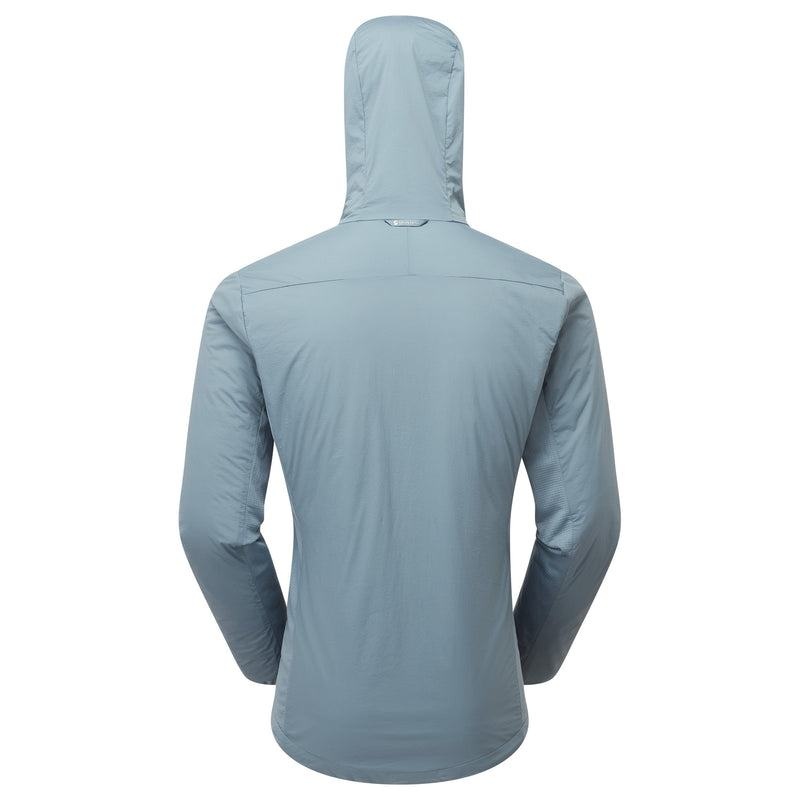 Grey Blue Men's Montane Fireball Lite Hooded Insulated Jackets | IYZ4999UA