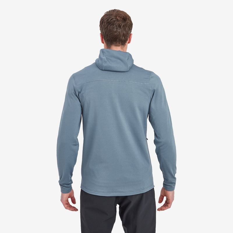 Grey Blue Men's Montane Protium Hooded Fleece Jackets | SMW6793NS