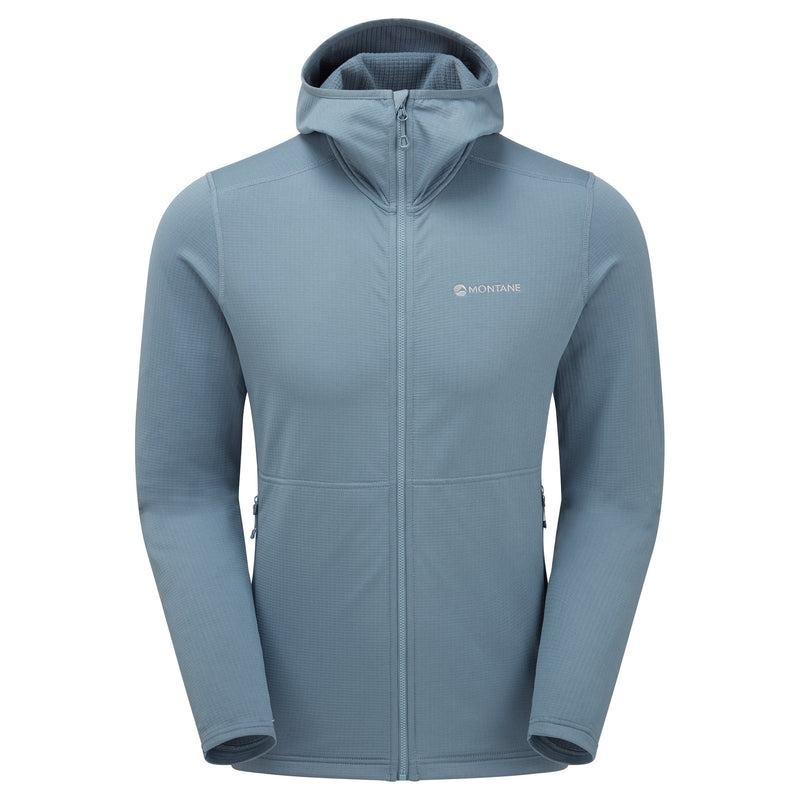 Grey Blue Men\'s Montane Protium Hooded Fleece Jackets | SMW6793NS