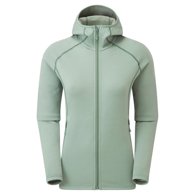 Grey Green Women\'s Montane Fury Hooded Fleece Jackets | OVG8440WN