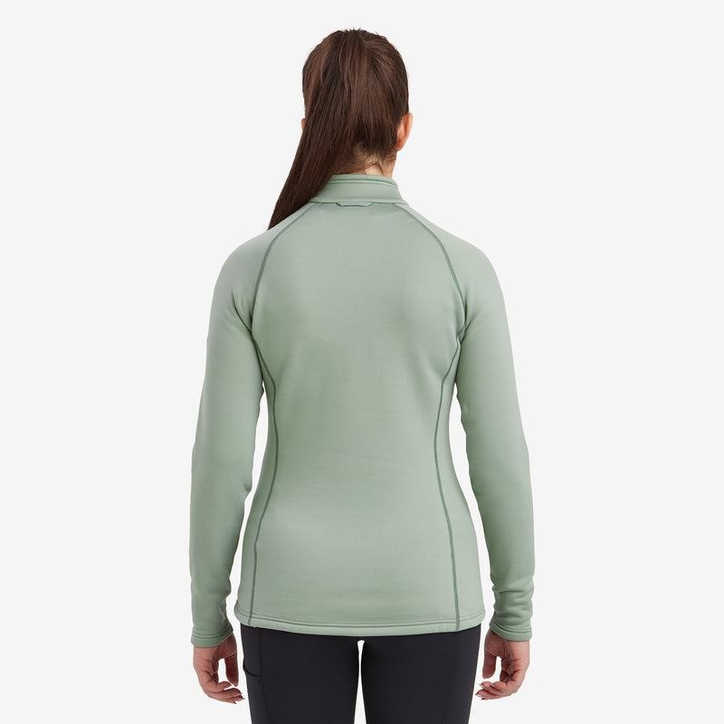 Grey Green Women's Montane Fury Zip Pull-On Fleece | BCV3280WX