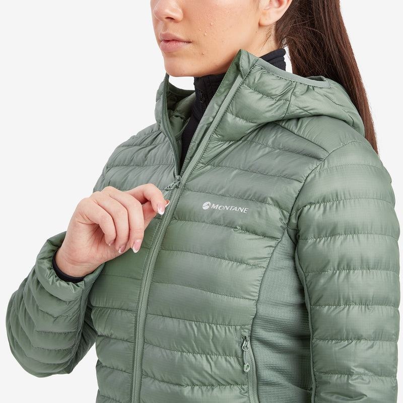 Grey Green Women's Montane Icarus Lite Hooded Jackets | NCL9377MB