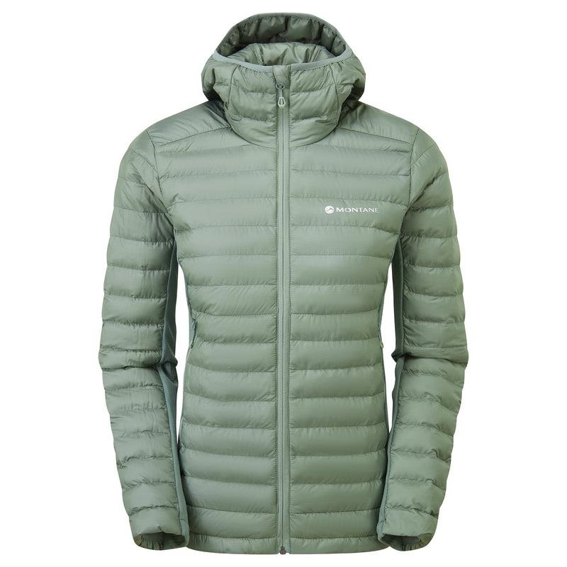 Grey Green Women\'s Montane Icarus Lite Hooded Jackets | NCL9377MB