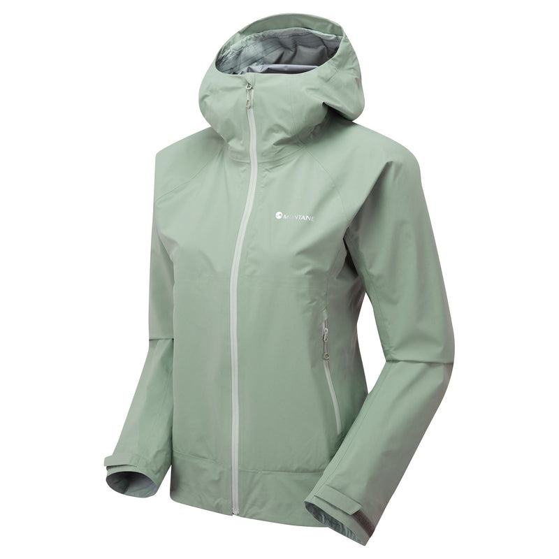 Grey Green Women's Montane Phase Lite Waterproof Jackets | RGE7451WP