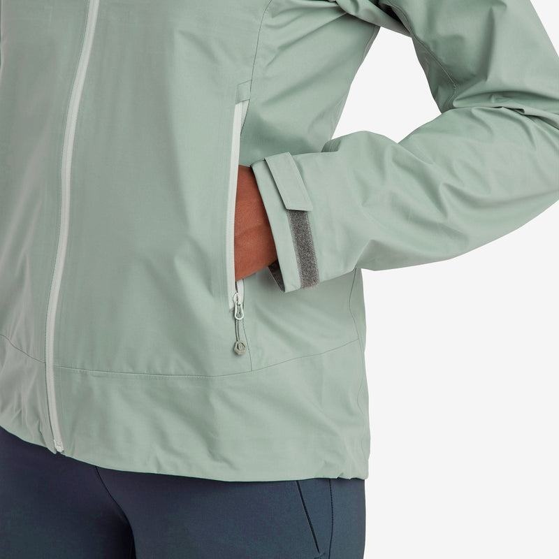 Grey Green Women's Montane Phase Lite Waterproof Jackets | RGE7451WP