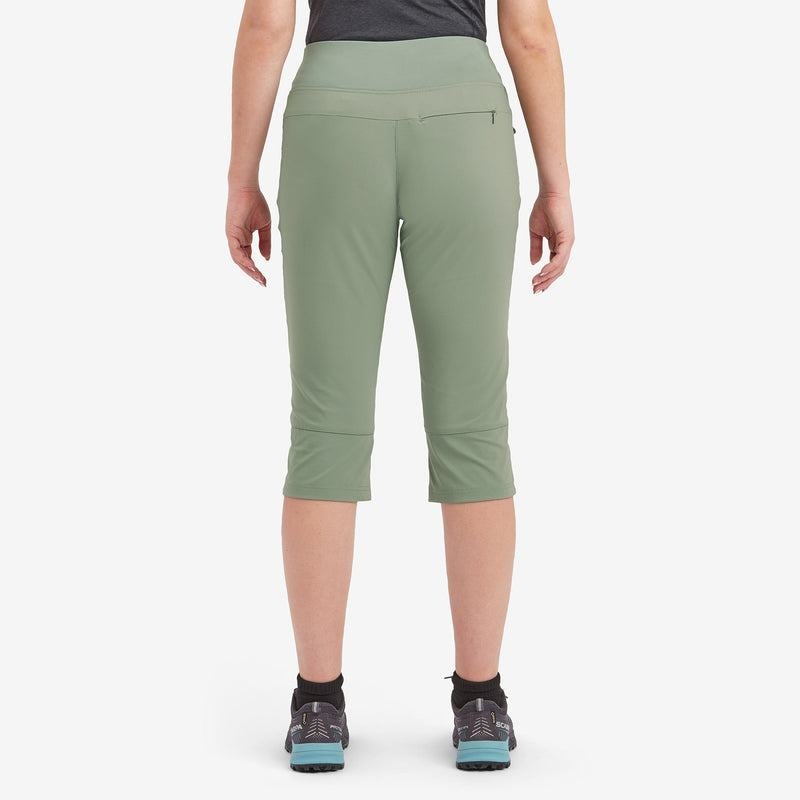 Grey Green Women's Montane Tucana Lite Stretch Capri 3/4 Leggings | SNW3938DH