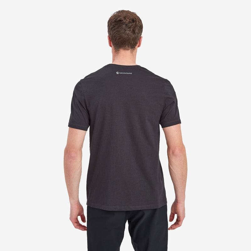 Grey Men's Montane Abstract Mountain T Shirts | IBK5349ZS