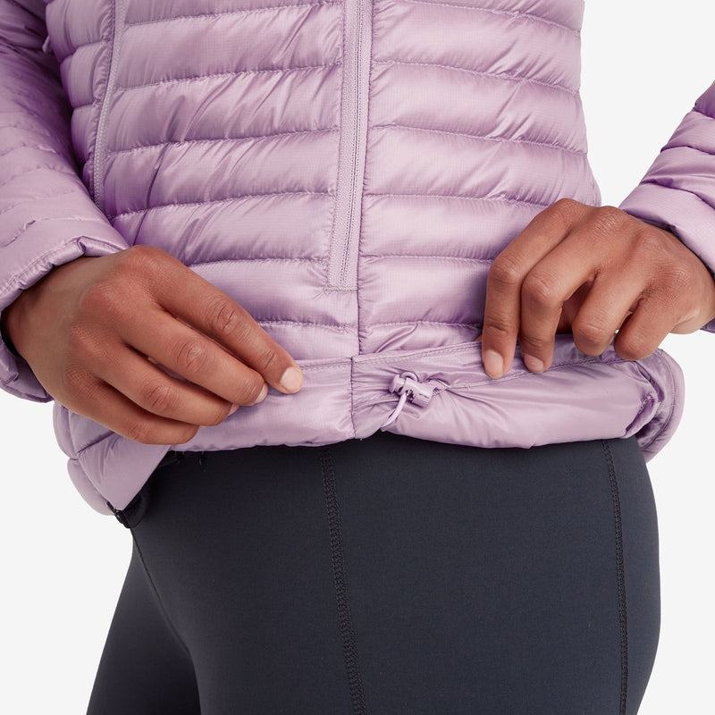 Grey Purple Women's Montane Anti-Freeze Lite Hooded Down Jackets | KMB8046GR