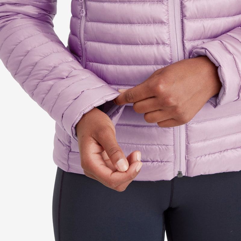 Grey Purple Women's Montane Anti-Freeze Lite Hooded Down Jackets | KMB8046GR