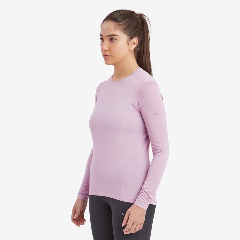 Grey Purple Women's Montane Dart Lite Long Sleeve T Shirts | ONC4596LY