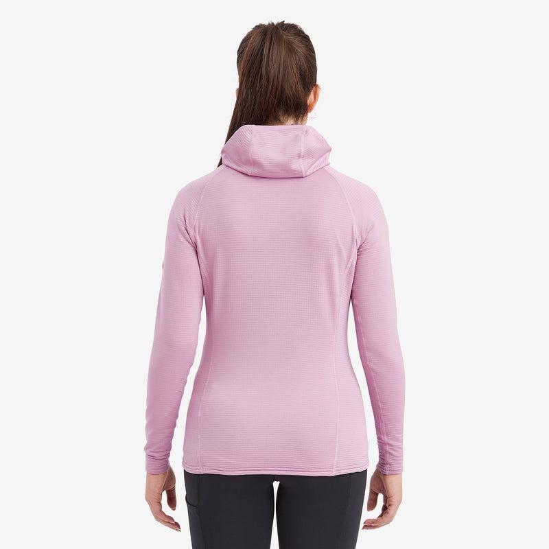 Grey Purple Women's Montane Protium Lite Hooded Pull On Fleece | IYM7351SC