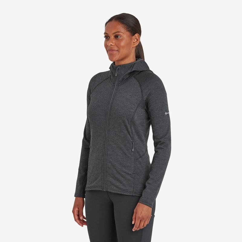 Grey Women's Montane Protium Hooded Fleece Jackets | UBK8171AK