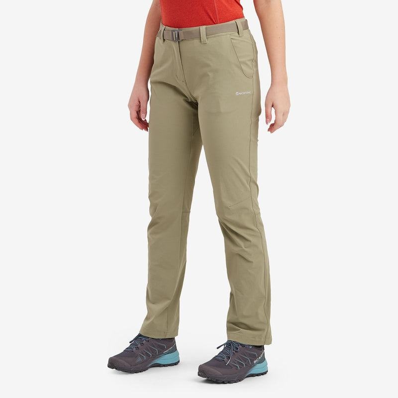 Khaki Women's Montane Terra Stretch Lite Trousers | CZD1438ZU