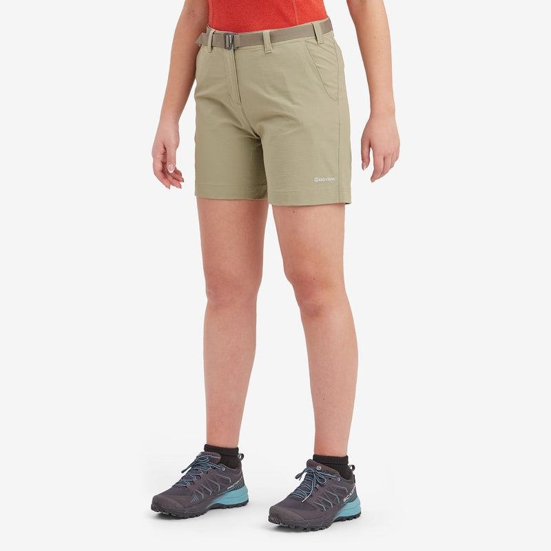 Khaki Women's Montane Terra Stretch Lite Shorts | MJY8484EZ