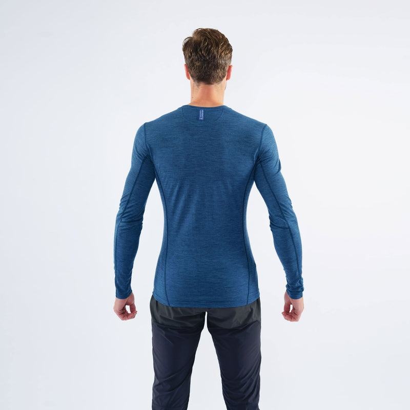 Navy Blue Men's Montane Primino 140 Long Sleeve T Shirts | GFO2482ZV