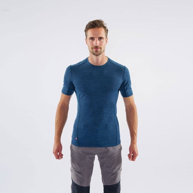 Navy Blue Men's Montane Primino 140 T Shirts | DPN5381TQ