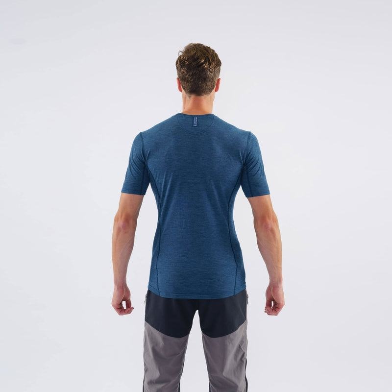 Navy Blue Men's Montane Primino 140 T Shirts | DPN5381TQ