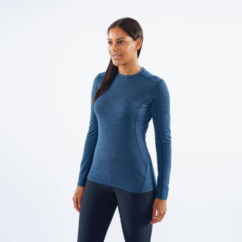 Navy Blue Women's Montane Primino 140 Long Sleeve T Shirts | DOI2583YY