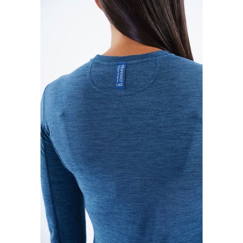 Navy Blue Women's Montane Primino 140 Long Sleeve T Shirts | DOI2583YY