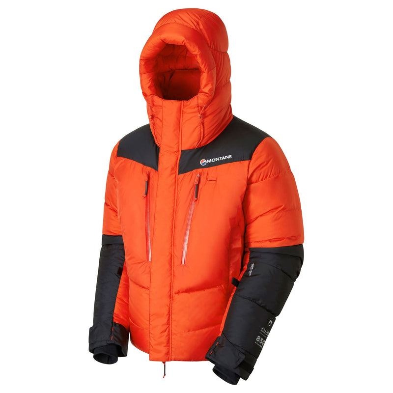 Orange Black Men's Montane Apex 8000 Down Jackets | JCL69HJ