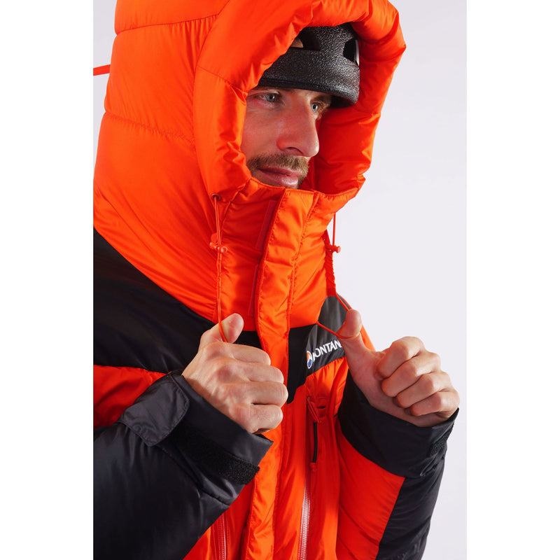 Orange Black Men's Montane Apex 8000 Down Jackets | JCL69HJ