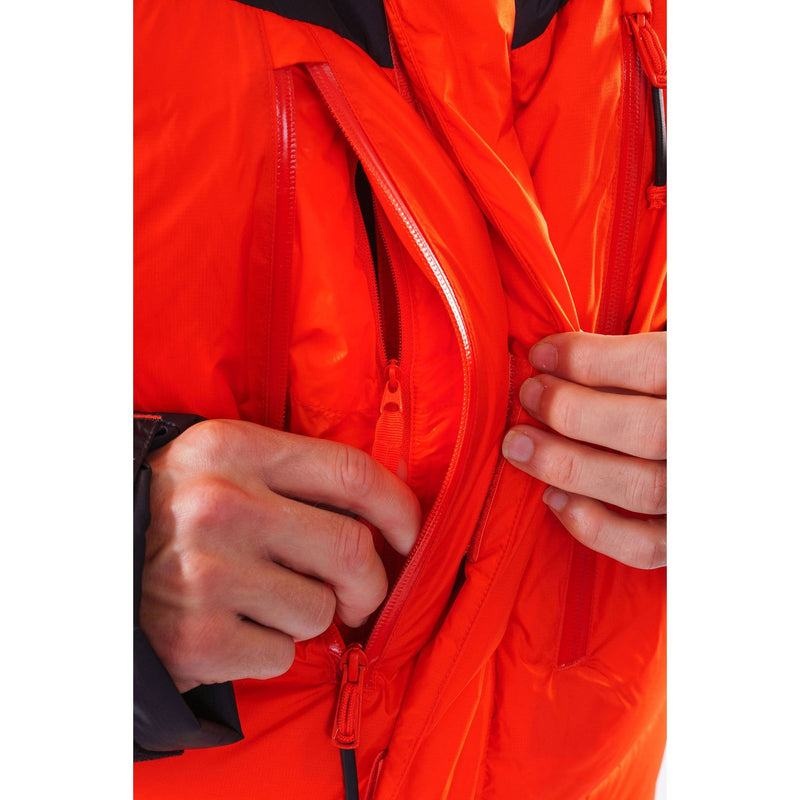 Orange Black Men's Montane Apex 8000 Down Jackets | JCL69HJ