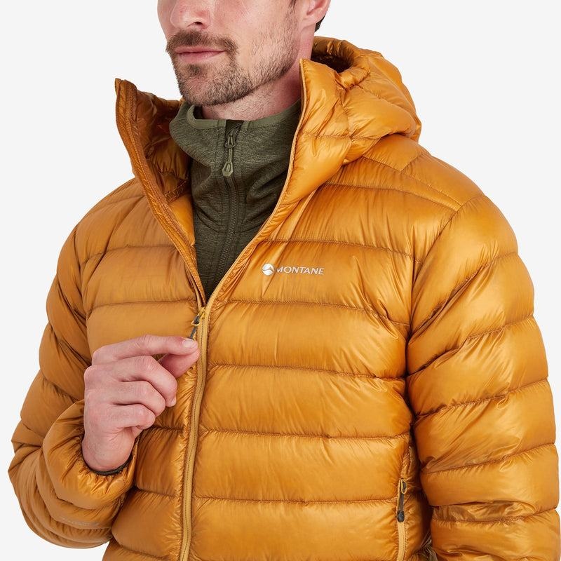 Orange Men's Montane Alpine 850 Lite Hooded Down Jackets | QZK901UF