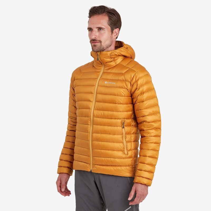 Orange Men's Montane Anti-Freeze Hooded Down Jackets | NVI816CS